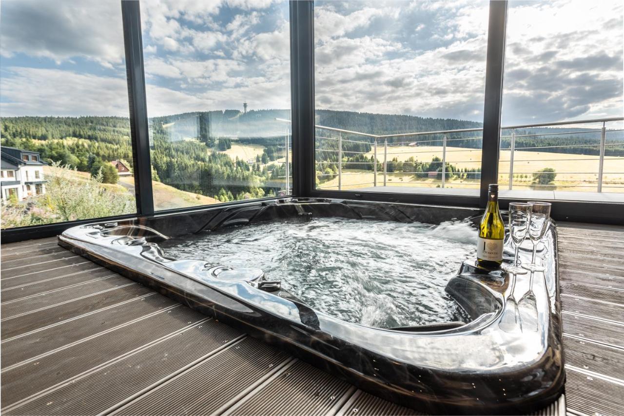 Wellness Villa Klinovec Views Loučná pod Klínovcem المظهر الخارجي الصورة
